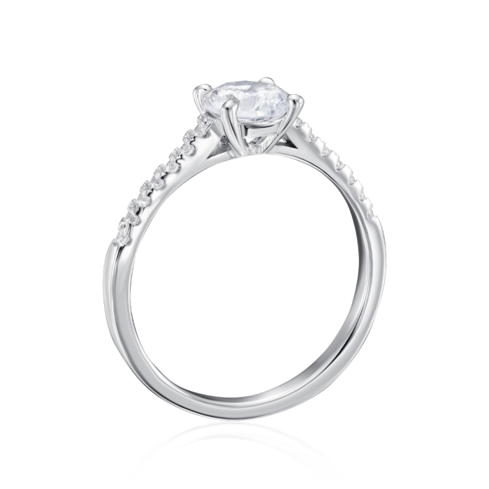 Серебряное кольцо с фианитами. Артикул SZDR01069-R/12/1