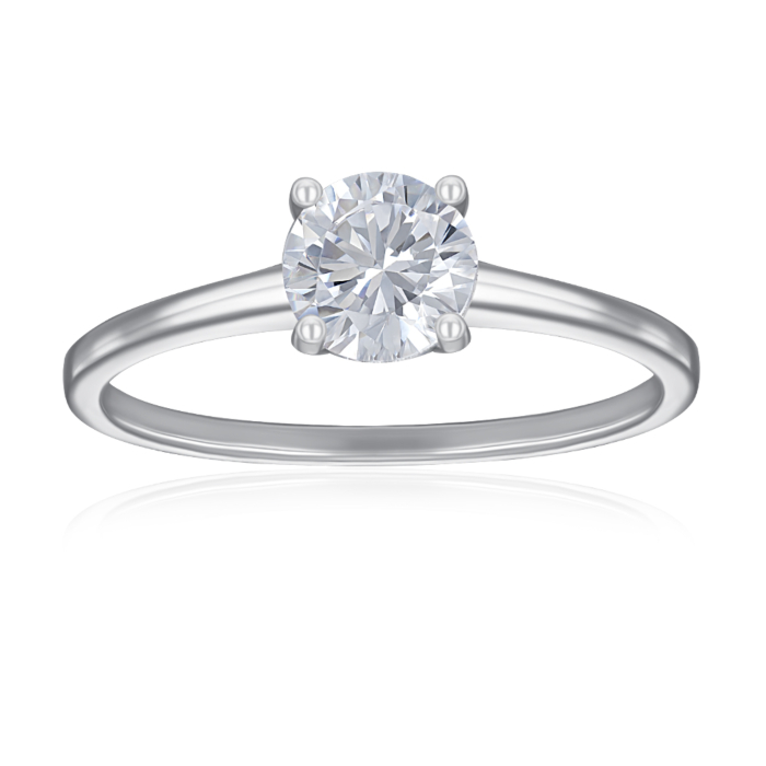 Серебряное кольцо с фианитом. Артикул SZDR01120-R/12/1