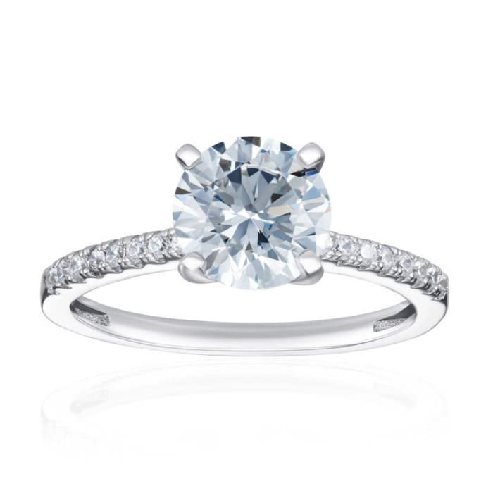 Серебряное кольцо с фианитами. Артикул SZDR01153-R/12/1