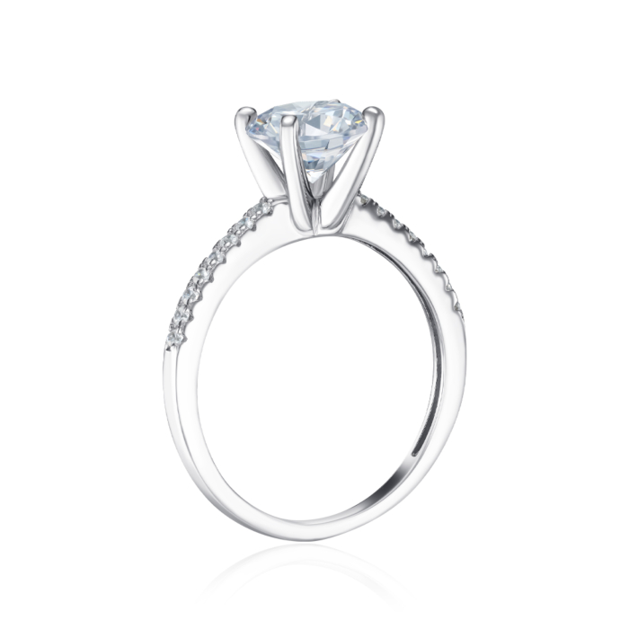 Серебряное кольцо с фианитами. Артикул SZDR01153-R/12/1