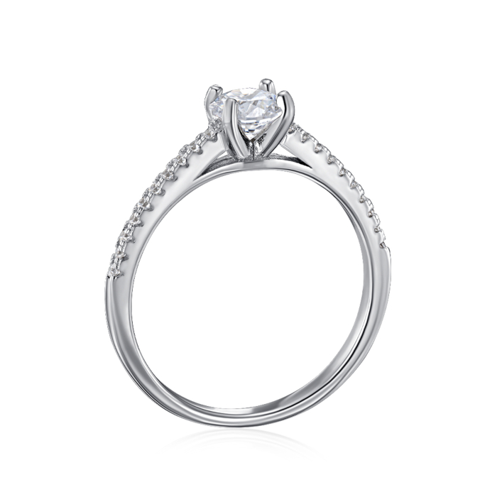 Серебряное кольцо с фианитами. Артикул SZDR01158-R/12/1