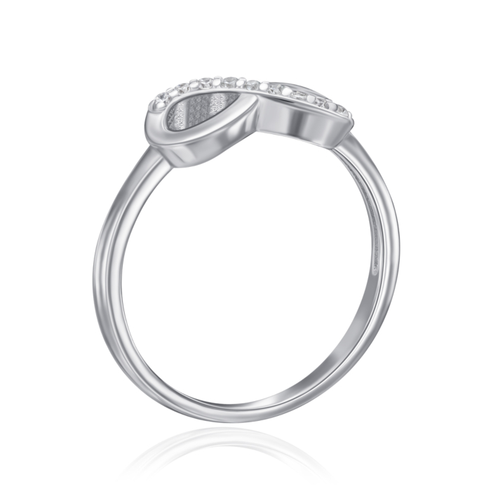 Срібна каблучка з фіанітами. Артикул SZDR01693-R/12/1