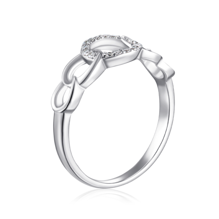 Серебряное кольцо с фианитами. Артикул SZDR02125-R/12/1