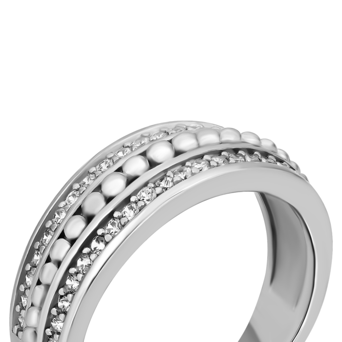 Срібна каблучка з фіанітами. Артикул UG5SZDR03414