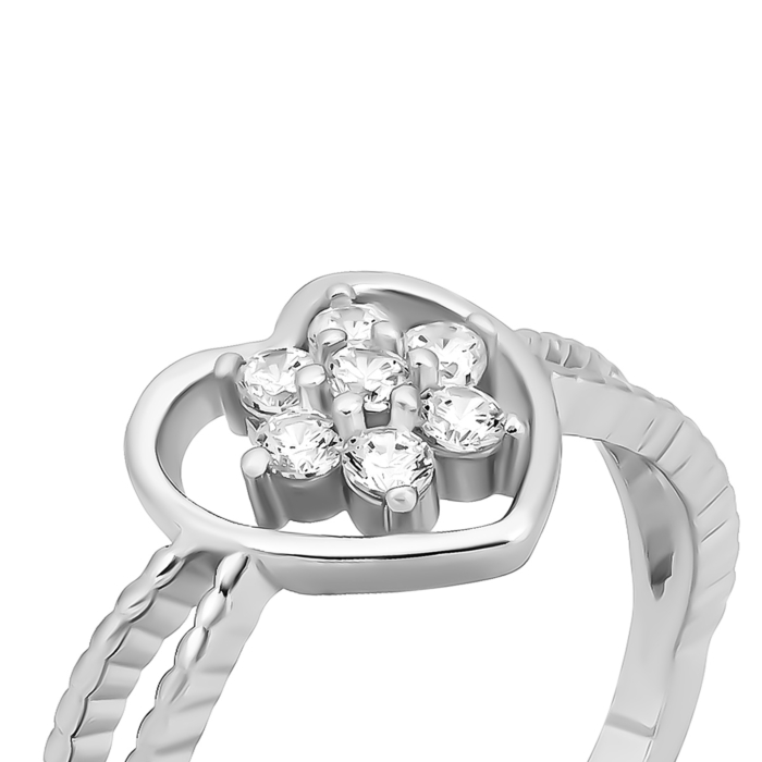 Серебряное кольцо с фианитами. Артикул UG5SZDR05891