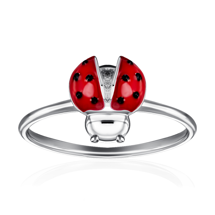 Серебряное кольцо с эмалью. Артикул SZDR07753-R/12/355