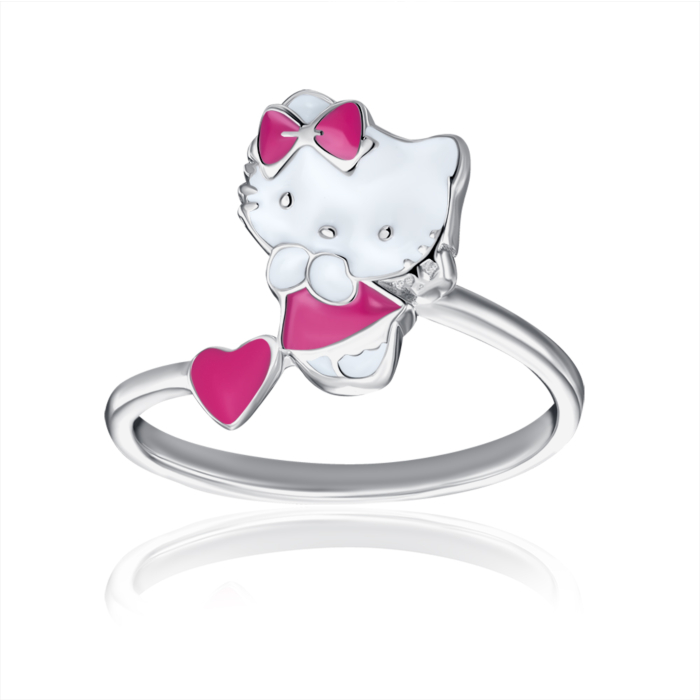 Серебряное кольцо с эмалью. Артикул SZDR07756-R/12/1095