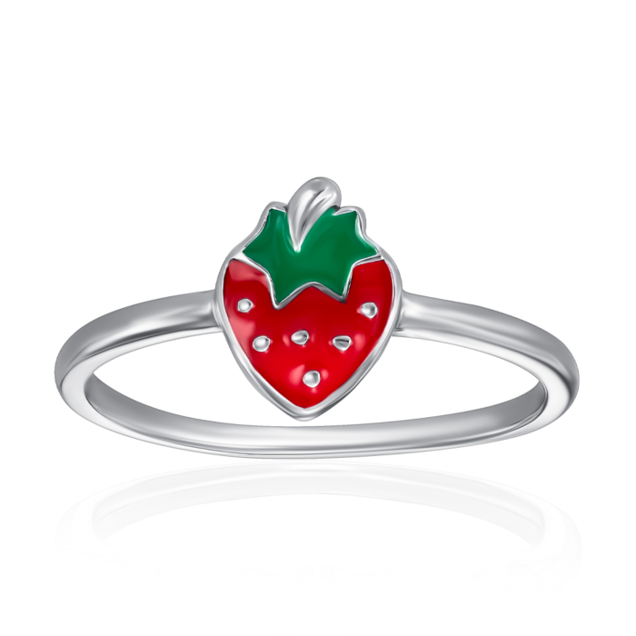 Срібна каблучка з емаллю. Артикул SZDR07788-R/12/957