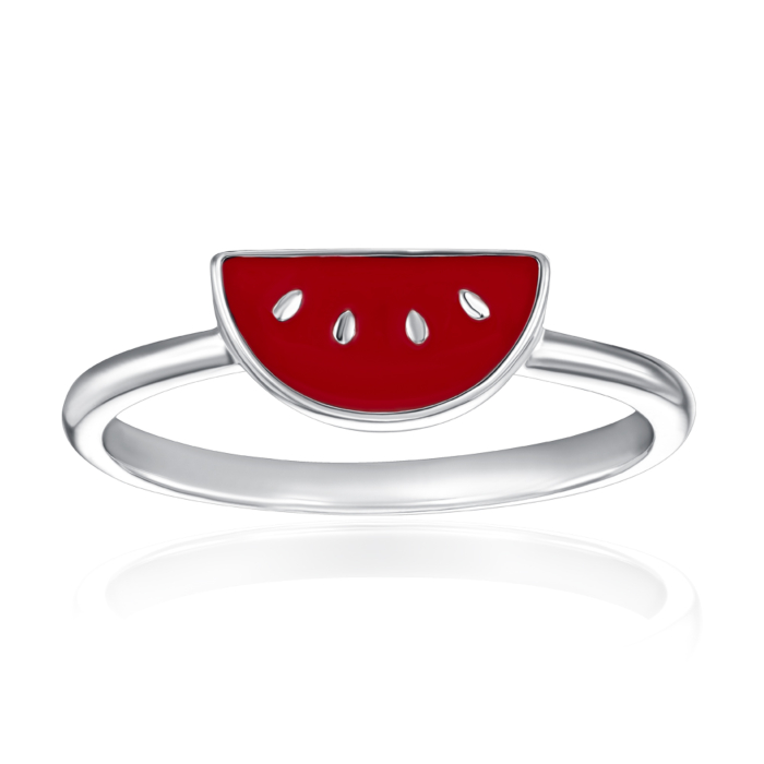 Срібна каблучка з емаллю. Артикул SZDR07800-R/12/392