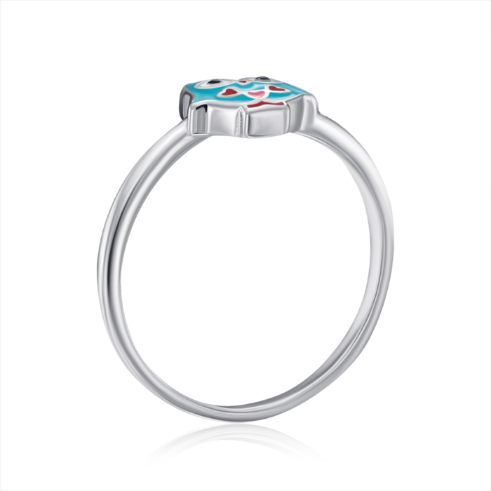 Серебряное кольцо с эмалью. Артикул SZDR07809-R/12/4764