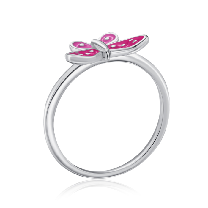 Серебряное кольцо с эмалью. Артикул SZDR07812-R/12/4756