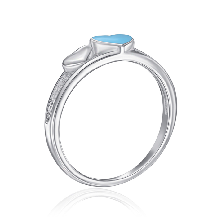 Срібна каблучка з емаллю. Артикул SZDR07841-R/12/895