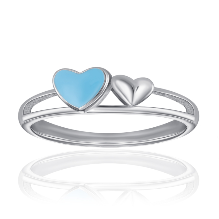 Срібна каблучка з емаллю. Артикул SZDR07841-R/12/895