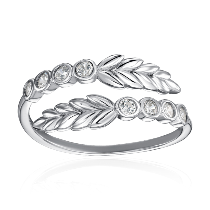 Серебряное кольцо с фианитами. Артикул SZDR09780-R/12/1