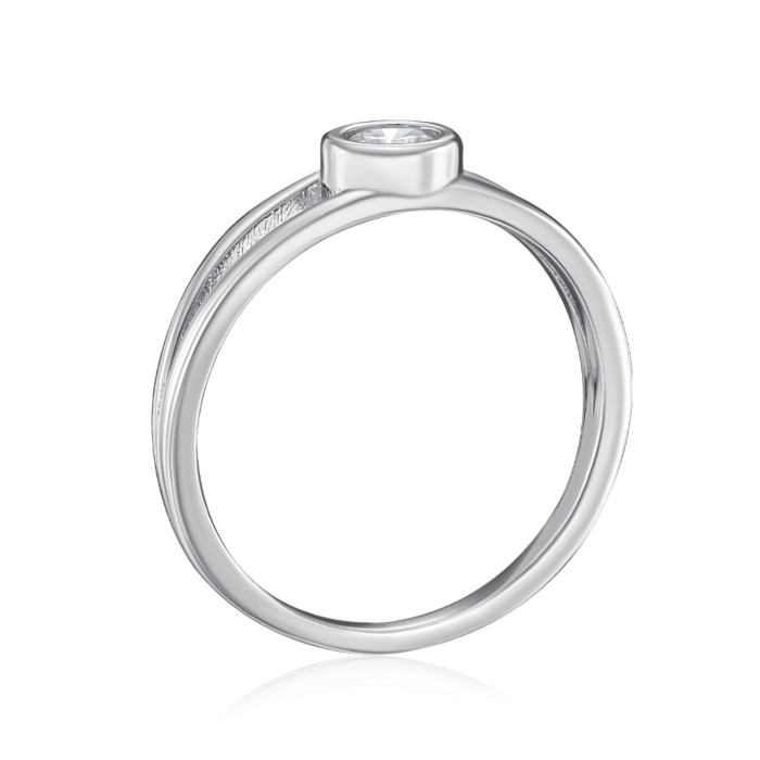 Серебряное кольцо с фианитом. Артикул SZDR09813-R/12/1