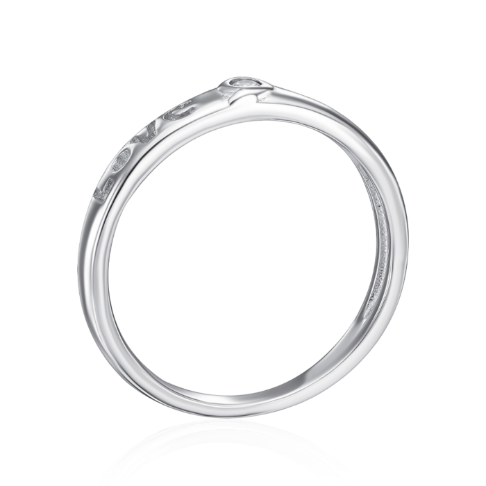 Серебряное кольцо с фианитом. Артикул SZDR09814-R/12/1
