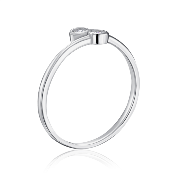 Серебряное кольцо с фианитами. Артикул SZDR09815-R/12/1