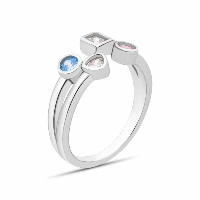 Серебряное кольцо с фианитами. Артикул UG5SZDR09819