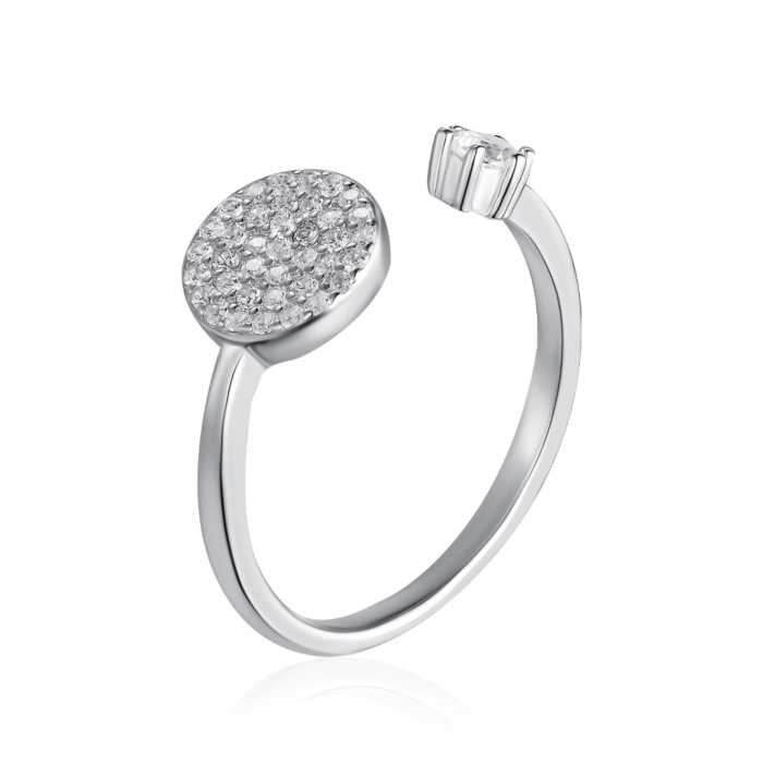 Кольцо из серебра  с фианитами SZDR10290-R/12/1