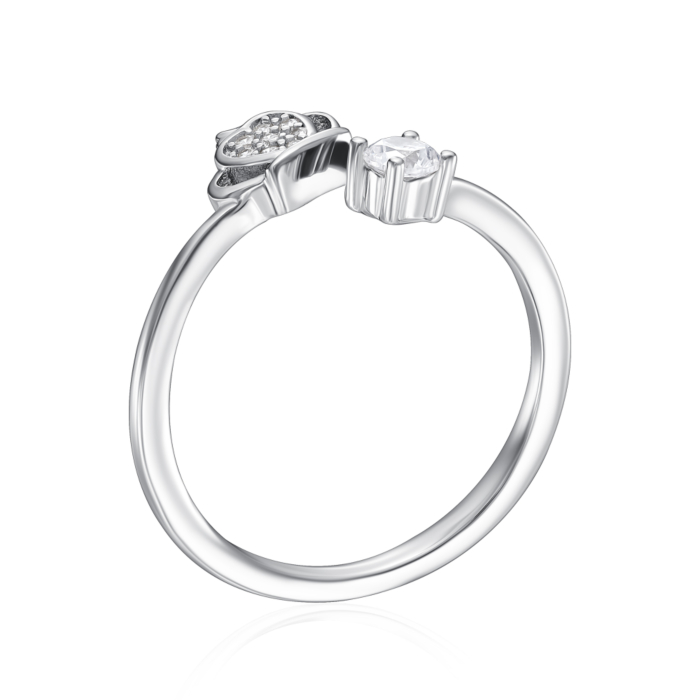 Серебряное кольцо с фианитами. Артикул SZDR10294-R/12/1