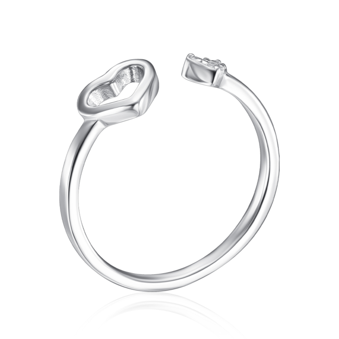 Срібна каблучка з фіанітами. Артикул SZDR10298-R/12/1