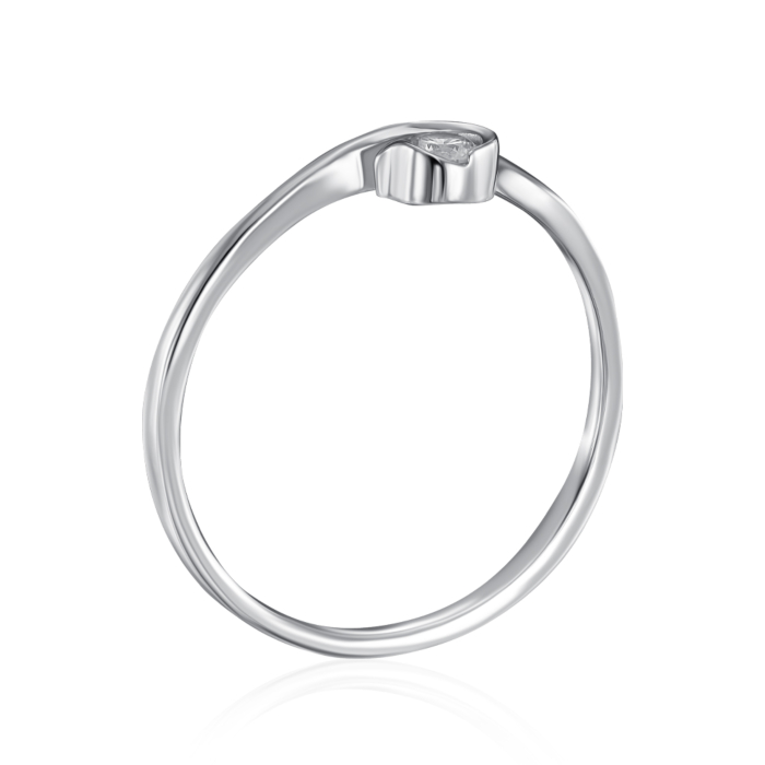 Серебряное кольцо с фианитом. Артикул SZDR10300-R/12/1