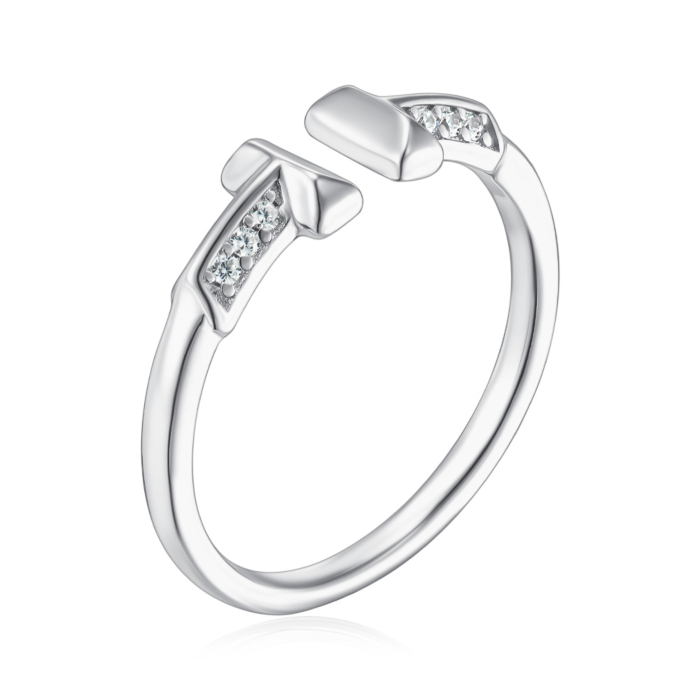Серебряное кольцо с фианитами. Артикул SZDR10310-R/12/1