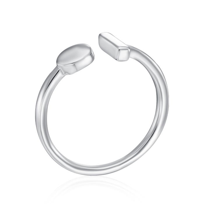 Срібна каблучка без вставки. Артикул SZDR10322-R/12