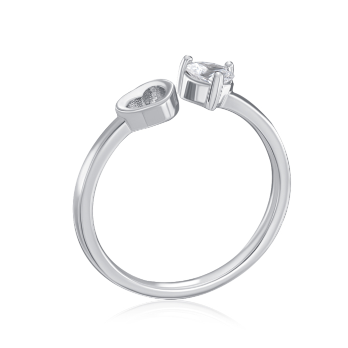 Серебряное кольцо с фианитом. Артикул SZDR10324-R/12/1