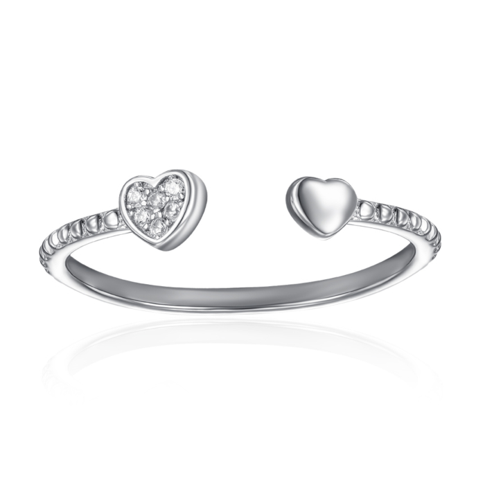 Срібна каблучка з фіанітами. Артикул SZDR10342-R/12/1