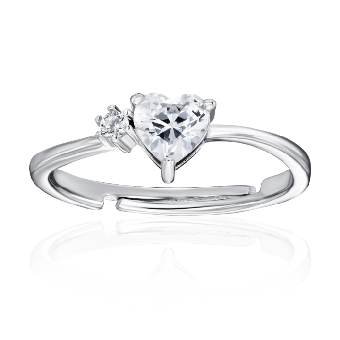 Серебряное кольцо с фианитами. Артикул SZDR10343-R/12/1