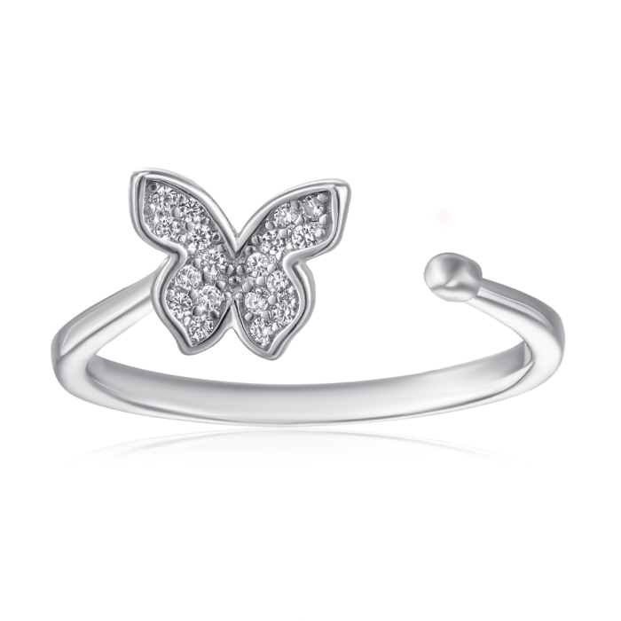 Серебряное кольцо с фианитами. Артикул SZDR10347-R/12/1