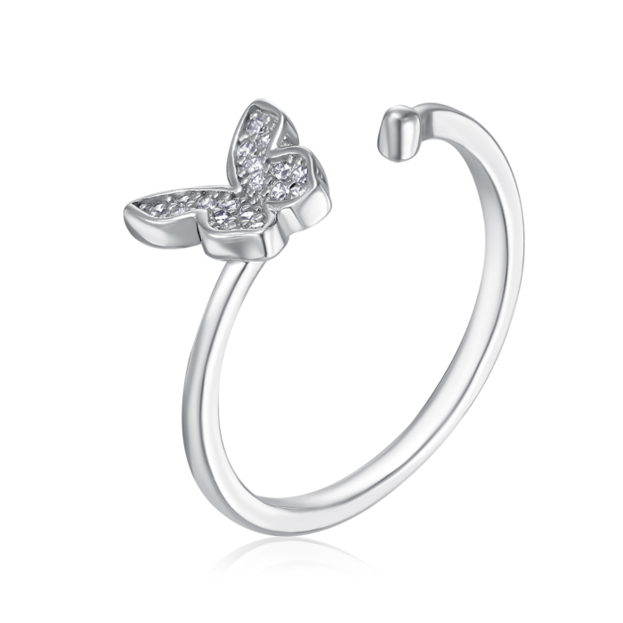 Серебряное кольцо с фианитами. Артикул SZDR10347-R/12/1