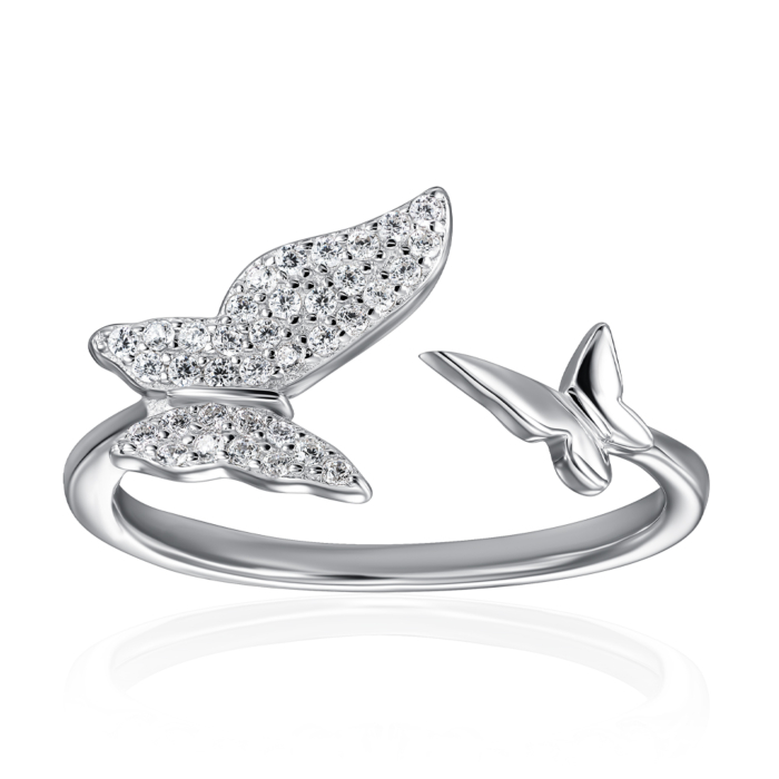 Серебряное кольцо с фианитами. Артикул SZDR10349-R/12/1