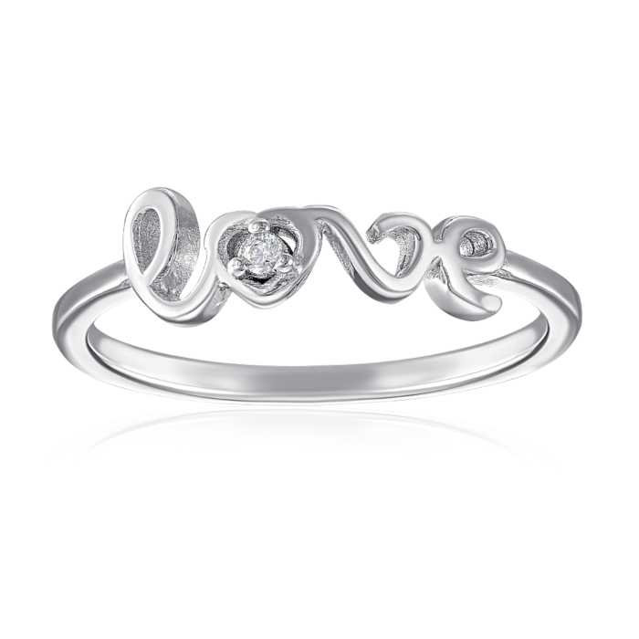 Серебряное кольцо с фианитом. Артикул SZDR10352-R/12/1