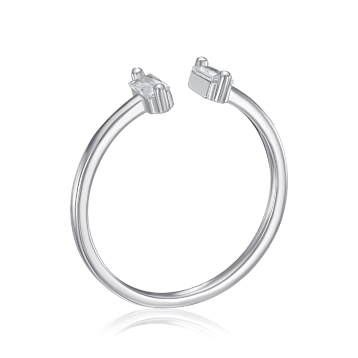 Срібна каблучка з фіанітами. Артикул SZDR10362-R/12/1