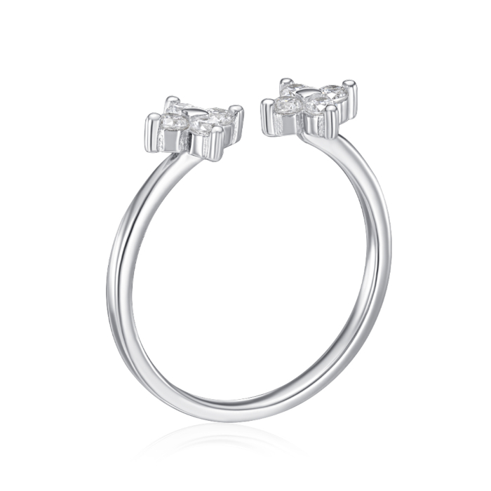 Серебряное кольцо с фианитами. Артикул SZDR10364-R/12/1