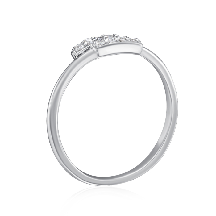 Серебряное кольцо с фианитами. Артикул SZDR10381-R/12/1