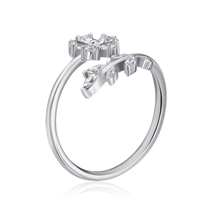 Серебряное кольцо с фианитами. Артикул SZDR10399-R/12/1