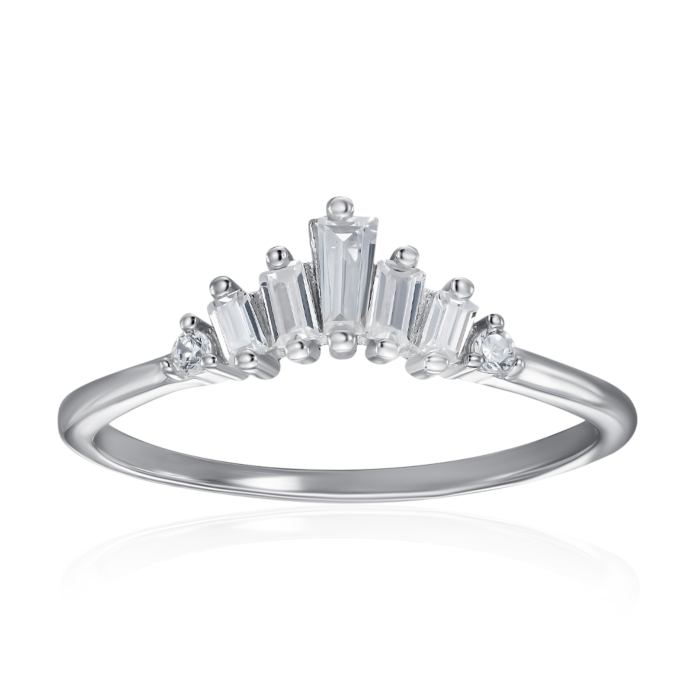 Серебряное кольцо с фианитами. Артикул SZDR15576-R/12/1