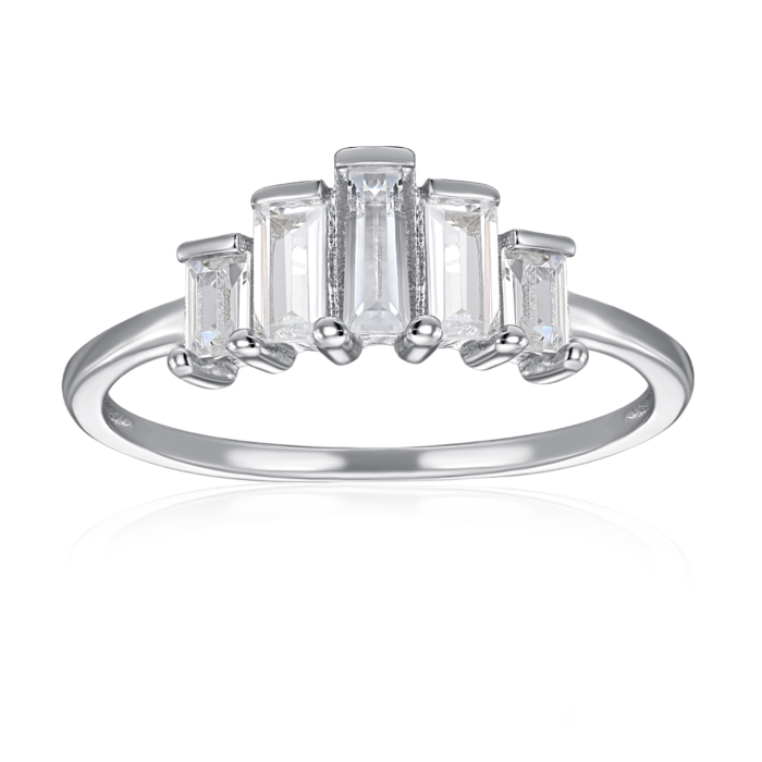 Серебряное кольцо с фианитами. Артикул SZDR15579-R/12/1