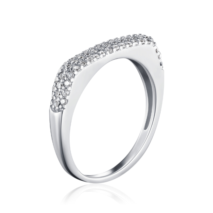 Срібна каблучка з фіанітами SZDR15599-R/12/1