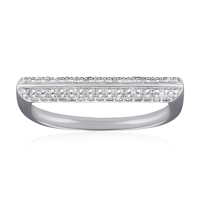 Серебряное кольцо с фианитами. Артикул SZDR15615-R/12/1