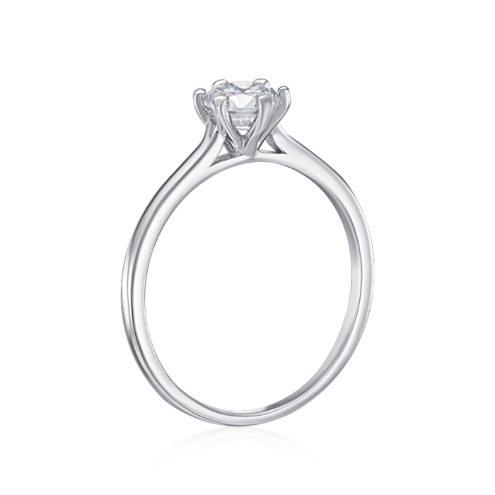 Серебряное кольцо с фианитом. Артикул SZDR16849-R/12/1