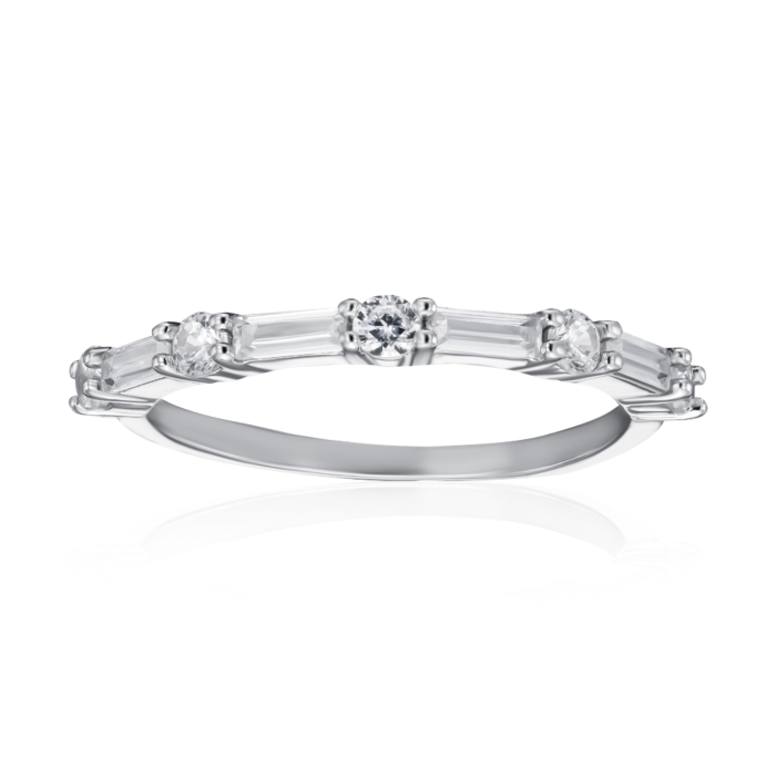 Серебряное кольцо с фианитами. Артикул SZDR15637-R/12/1