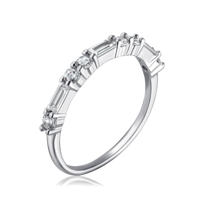 Срібна каблучка з фіанітами. Артикул SZDR15643-1-R/12/1