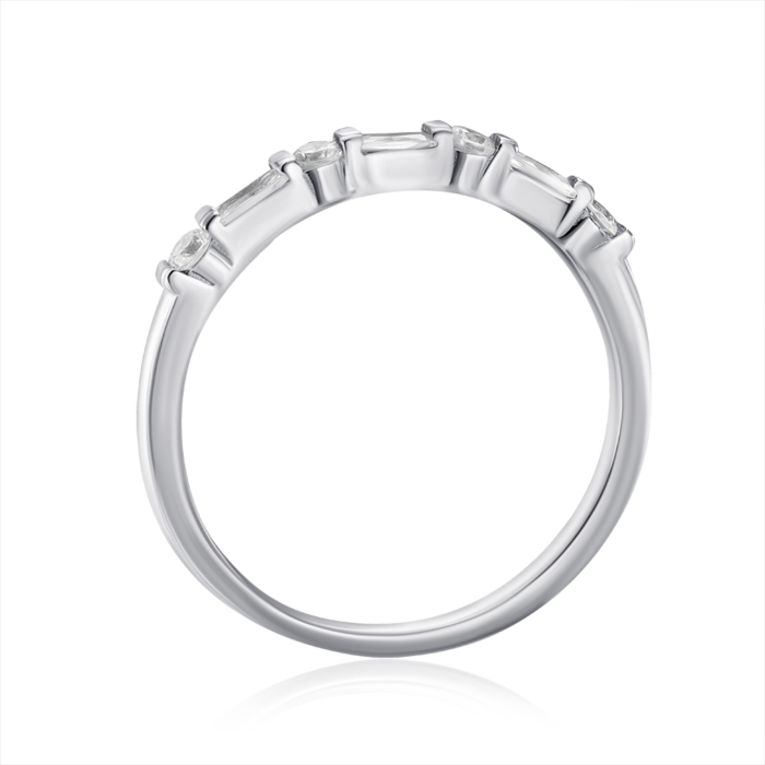 Срібна каблучка з фіанітами. Артикул SZDR15645-R/12/1