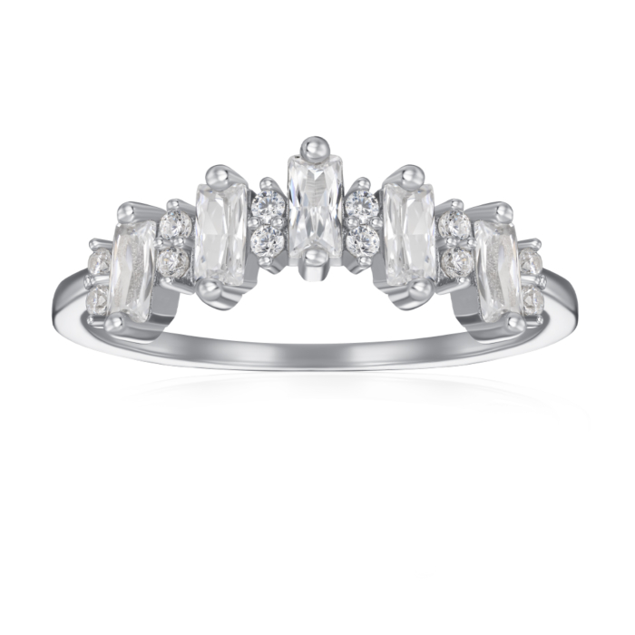 Серебряное кольцо с фианитами. Артикул SZDR15651-R/12/1