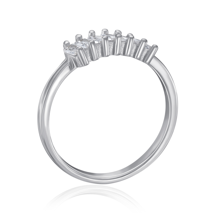 Срібна каблучка з фіанітами. Артикул SZDR15653-R/12/1