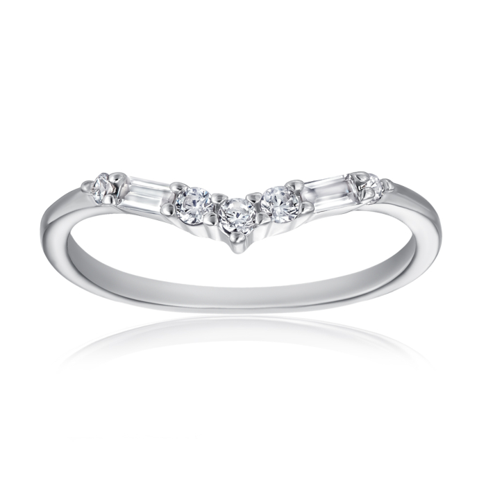 Серебряное кольцо с фианитами. Артикул SZDR15654-R/12/1